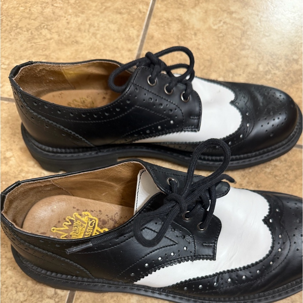 Men’s John Fluevog Classics Black and White Men's Oxfords/Creepers 10.5 - Picture 5 of 5